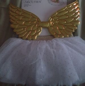 Angel wings and tutu 0-12m